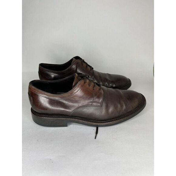 Tod’s Dark Brown Leather Oxfords Lace Up Dress Shoes Men Sz 11M US/44EU - Picture 6 of 15